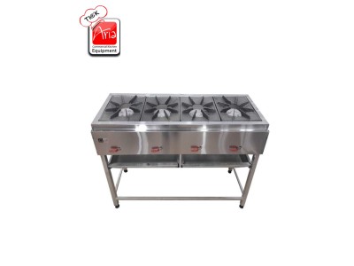 اجاق گاز صنعتی خطی چهار شعله استیل 
